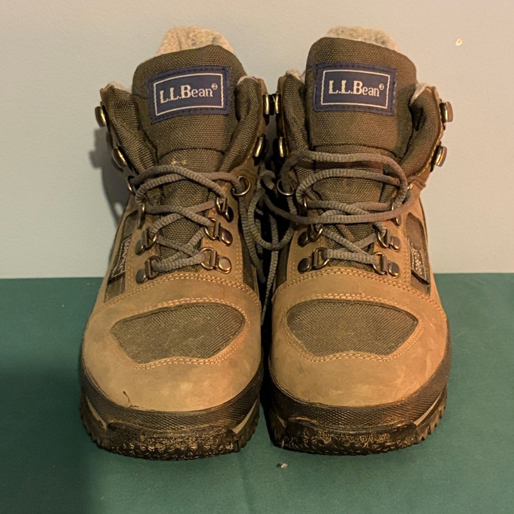 L.L. Bean Brown and Gray Outdoor Boots